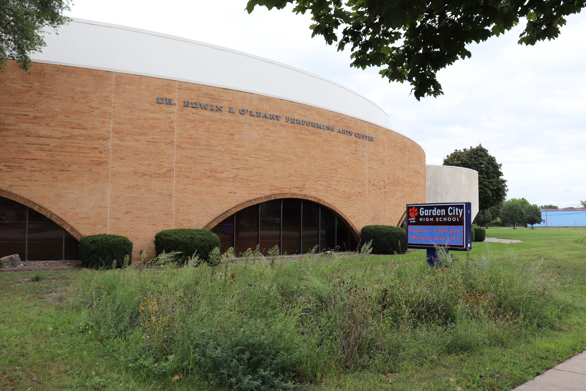 The Dr. Edwin J. O'Leary Performing Arts Center. Dedicated to my grandfather in 1970.