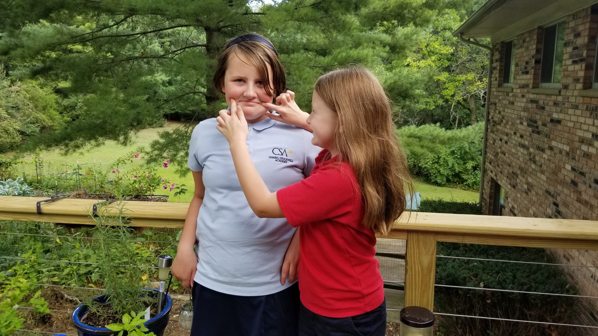 Not sure if Anaka will smile, but Josie is determined!