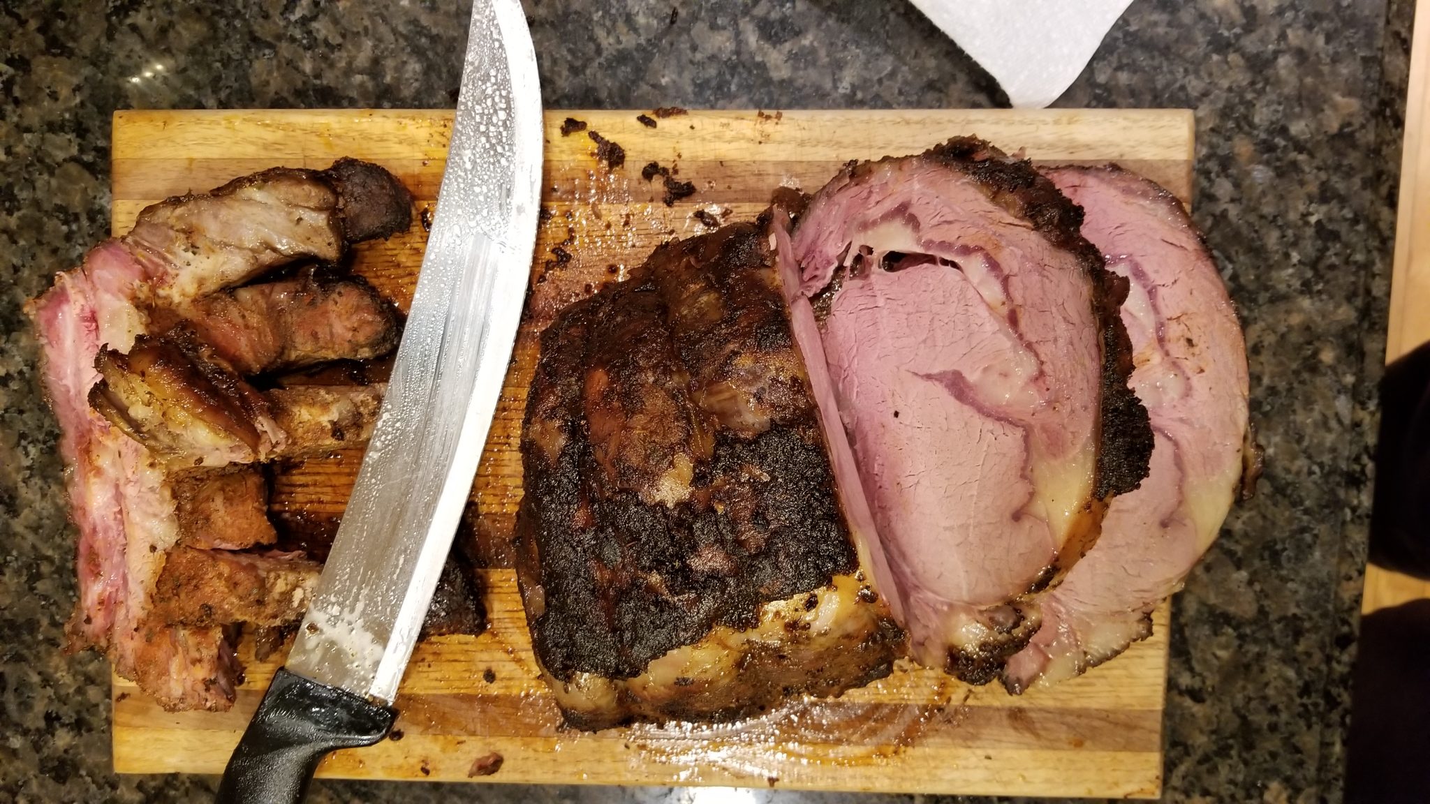 Prime rib, ready for the table.