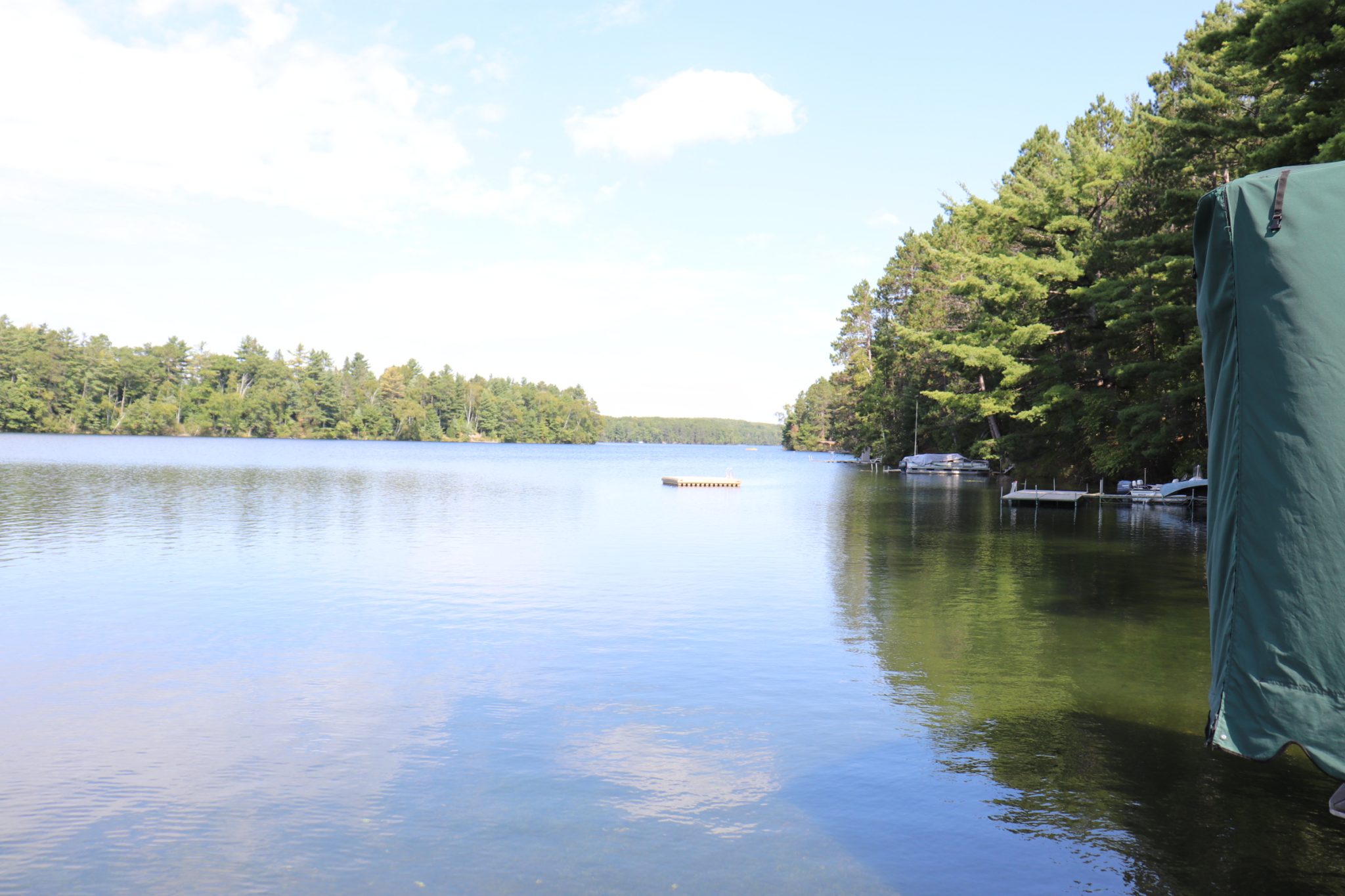 The view of Lake Owen from Doug's and Nora's dock.