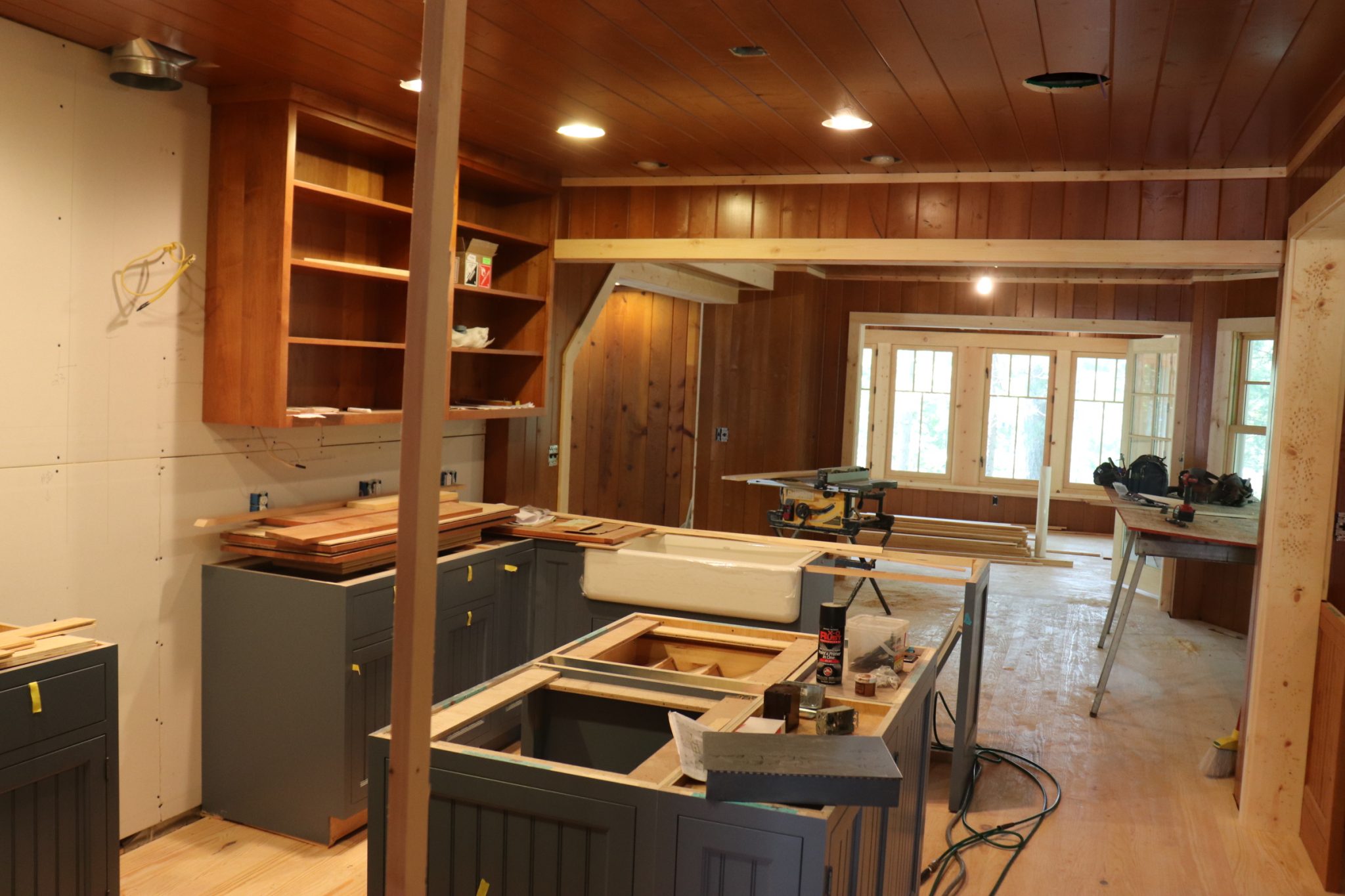 Doug and Nora's kitchen under construction.
