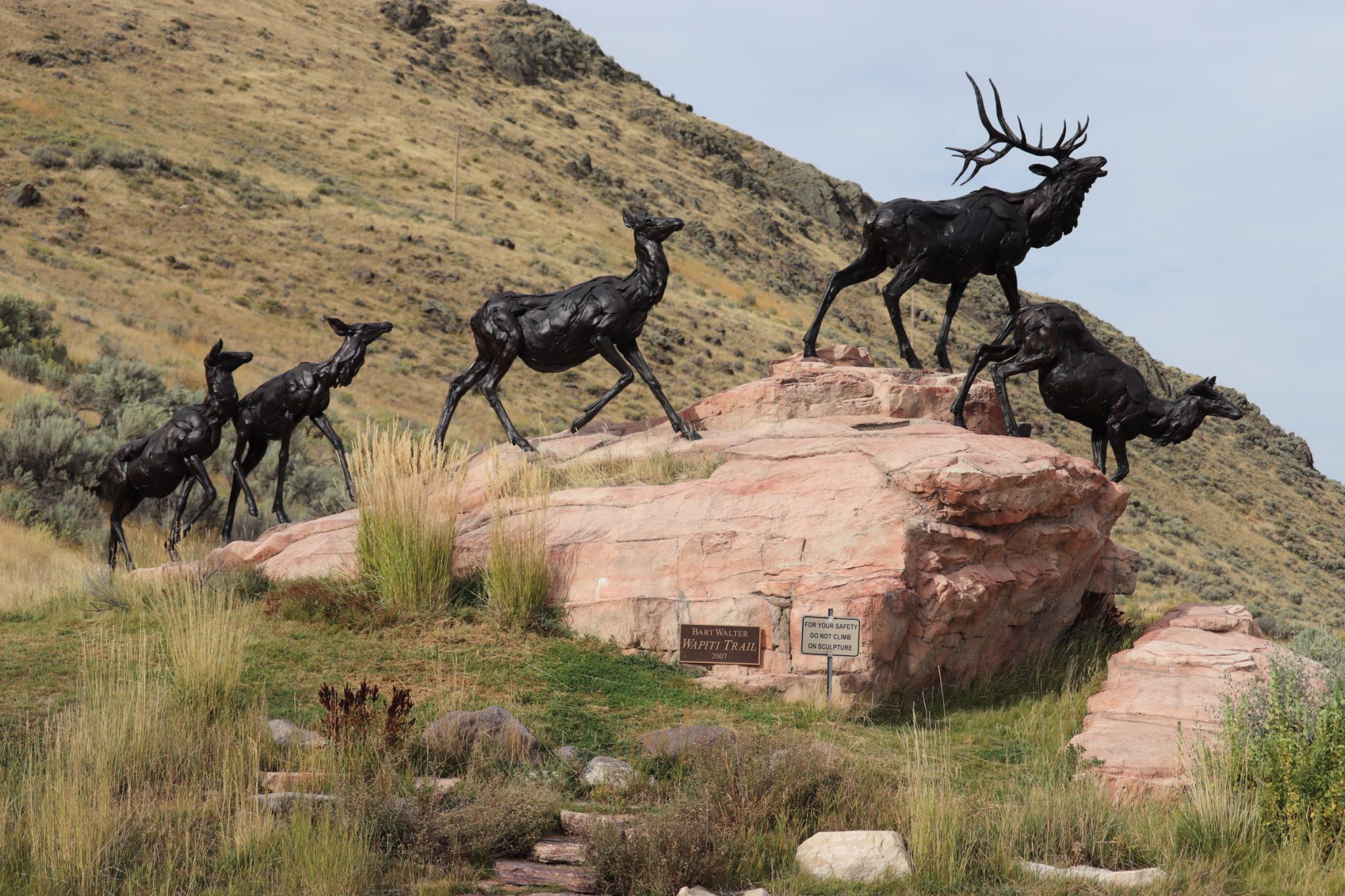 An example of the scuptures that are exibited on the grounds.