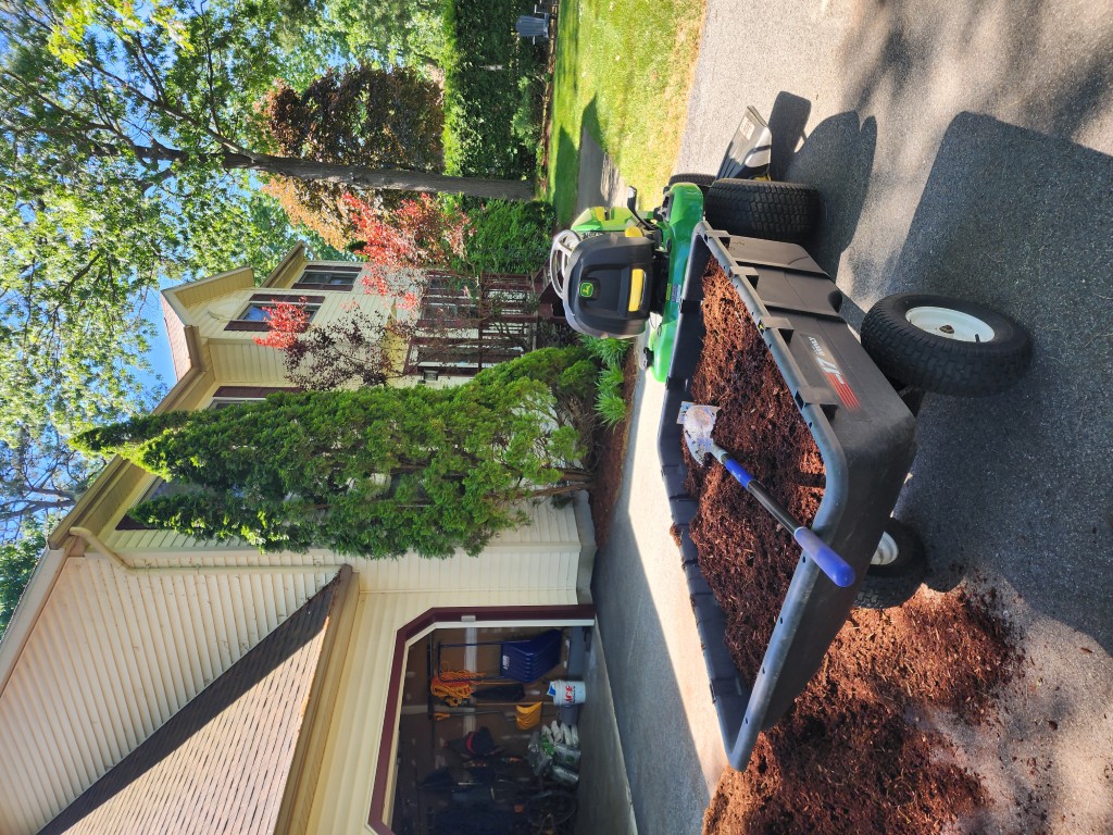 Spreading Mulch