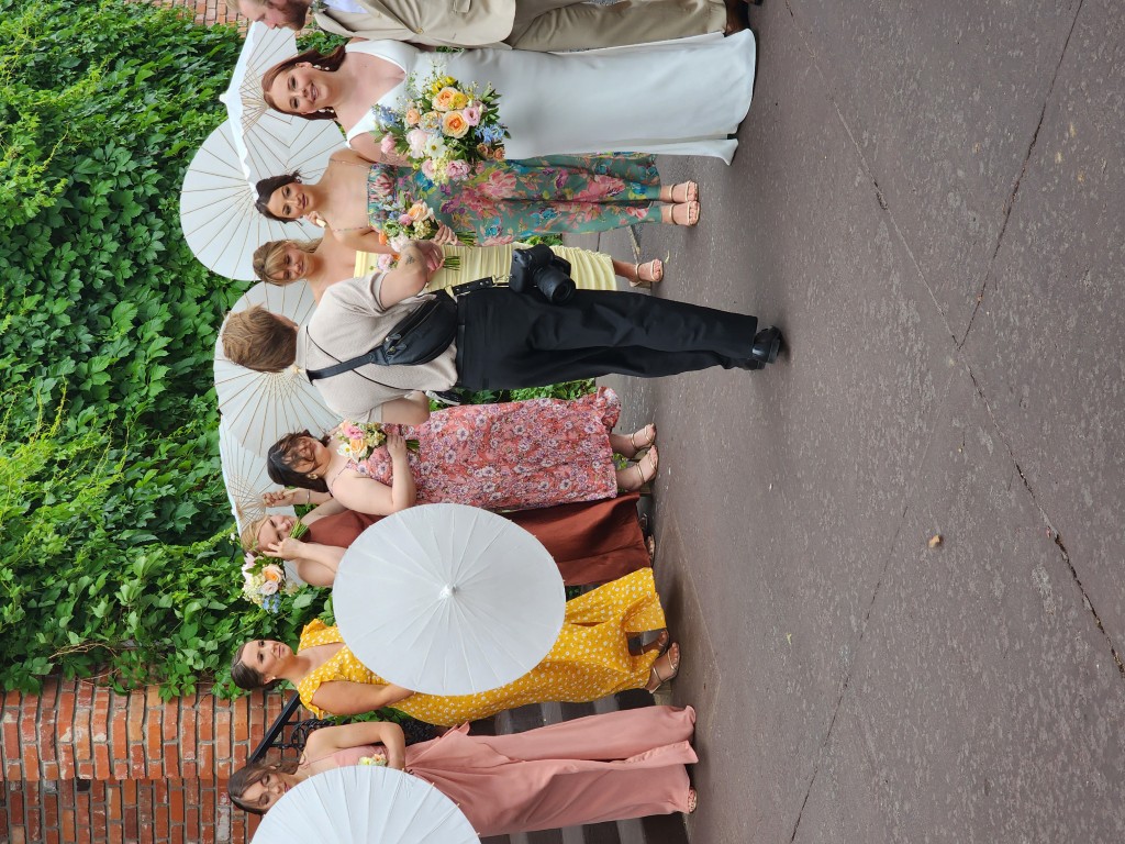 The wind kept grabbing the parasols